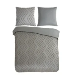 Pure Dekbedovertrek Luxe Taupe-Lits-jumeaux (240 x 200/220 cm)