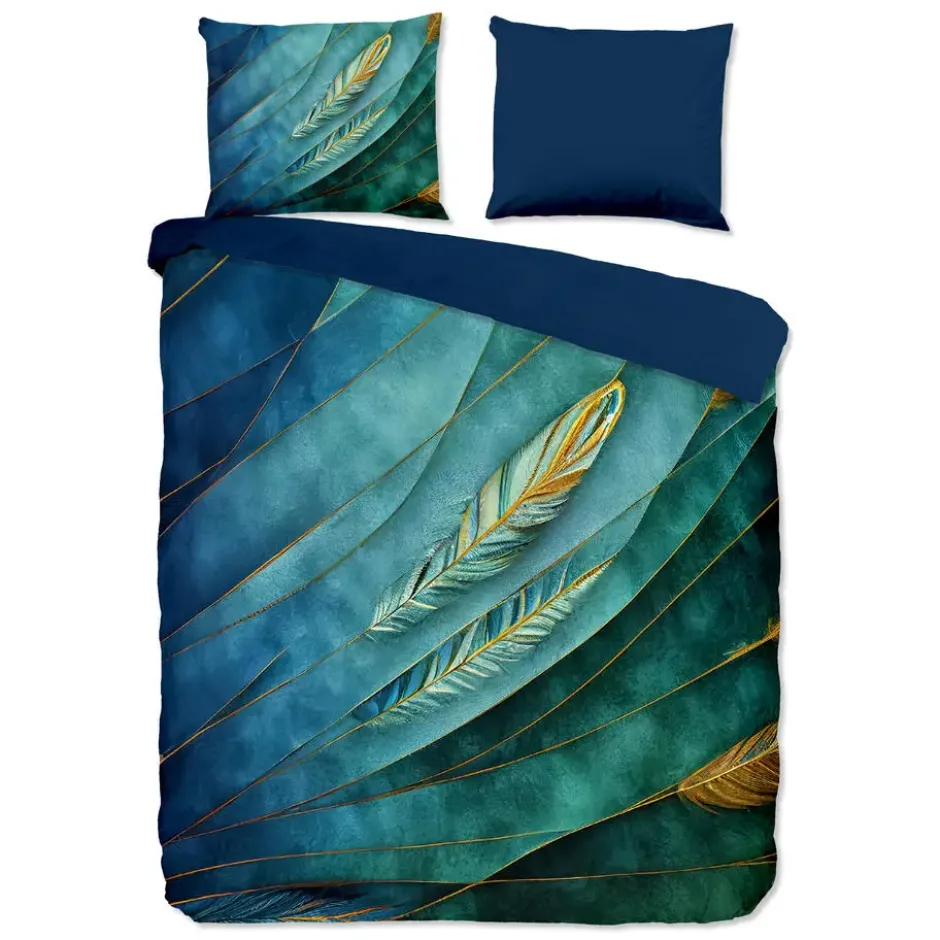 Pure dekbedovertrek veren - Lits jumeaux 240x200/220 cm - Multi - Microvezel