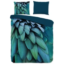 Pure dekbedovertrek veren - Lits jumeaux 240x200/220 cm - Petrol - Microvezel