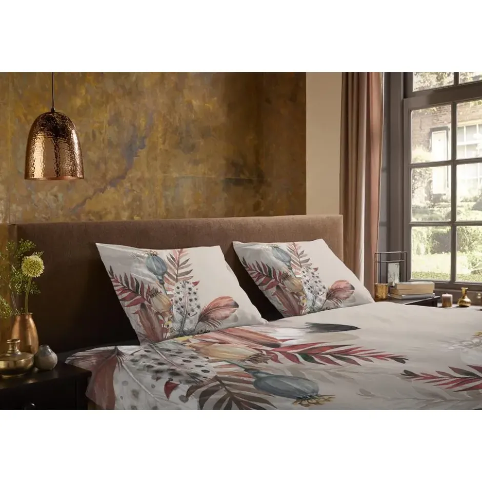 Pure dekbedovertrek veren - 1 persoons 140x200/220 cm - Taupe - Microvezel
