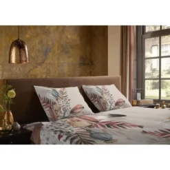 Pure dekbedovertrek veren - 2 persoons 200x200/220 cm - Taupe - Microvezel