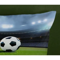Pure dekbedovertrek voetbal - 1 persoons 140x200/220 cm - Multi - Microvezel