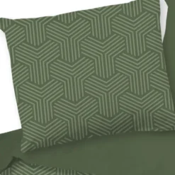 Pure Groningen Dekbedovertrek Groen-2-persoons (200 x 200/220 cm)