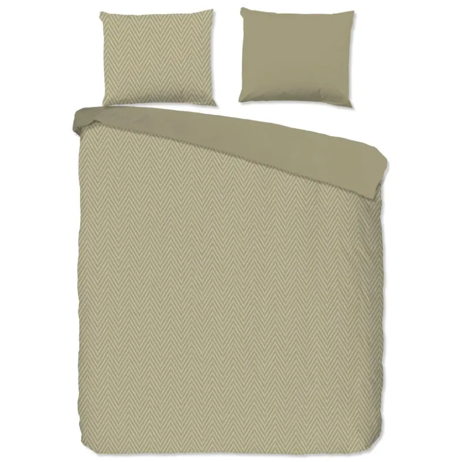 Pure Haarlem Dekbedovertrek Bruin-2-persoons (200 x 200/220 cm)