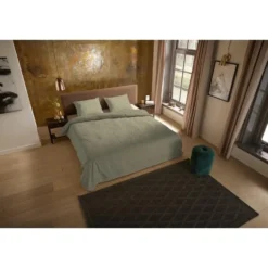 Pure Haarlem Dekbedovertrek Bruin-2-persoons (200 x 200/220 cm)