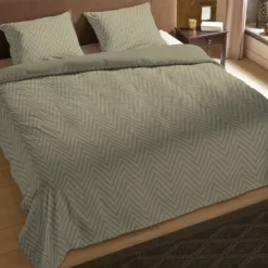 Pure Haarlem Dekbedovertrek Bruin-2-persoons (200 x 200/220 cm)