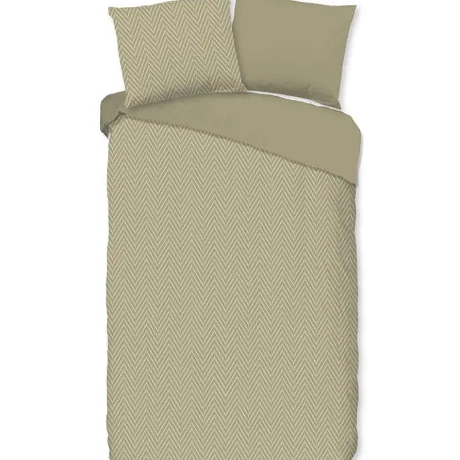 Pure Haarlem Dekbedovertrek Bruin-2-persoons (200 x 200/220 cm)