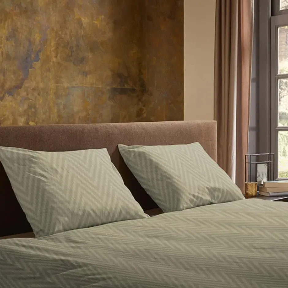 Pure Haarlem Dekbedovertrek Bruin-2-persoons (200 x 200/220 cm)