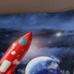 Pure Rocket Kinderdekbedovertrek Blauw