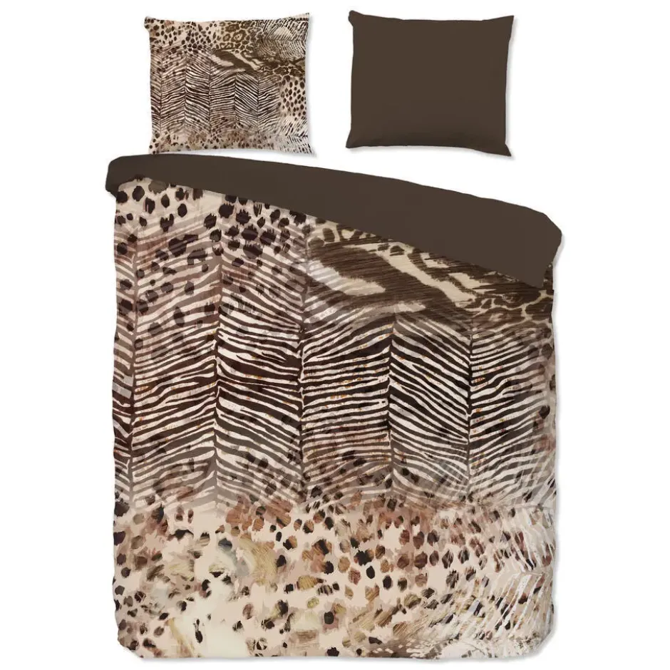 Pure Skins Dekbedovertrek Bruin-Lits-jumeaux (240 x 200/220 cm)