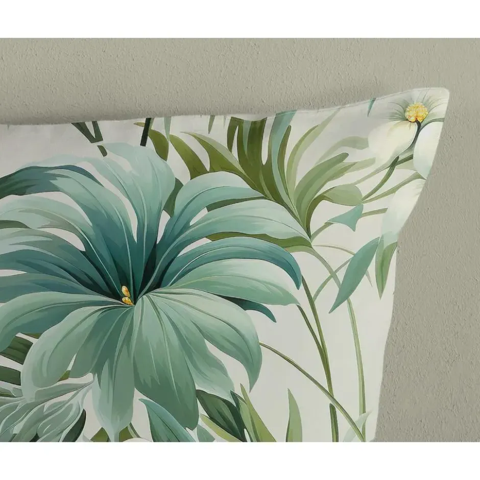 Pure Tropische Bloei Dekbedovertrek Groen-2-persoons (200 x 200/220...