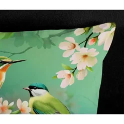 Pure Tropische Vogels Dekbedovertrek Groen-Lits-jumeaux (240 x 200/220 cm)