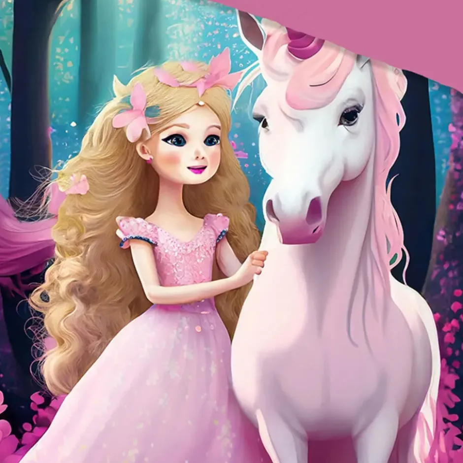 Pure Unicorn Kinderdekbedovertrek Roze