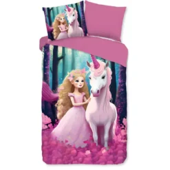 Pure Unicorn Kinderdekbedovertrek Roze