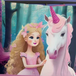 Pure Unicorn Kinderdekbedovertrek Roze