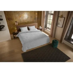 Pure Venlo Dekbedovertrek Grijs-1-persoons (140 x 200/220 cm)