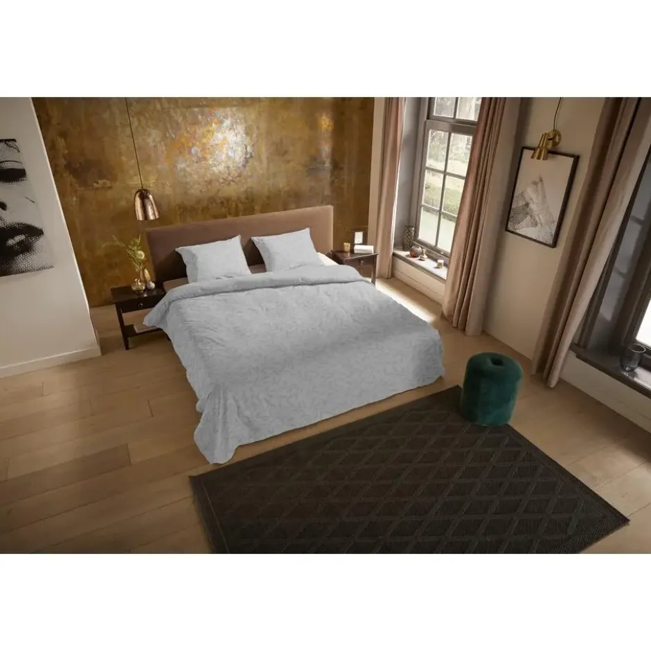 Pure Venlo Dekbedovertrek Grijs-1-persoons (140 x 200/220 cm)