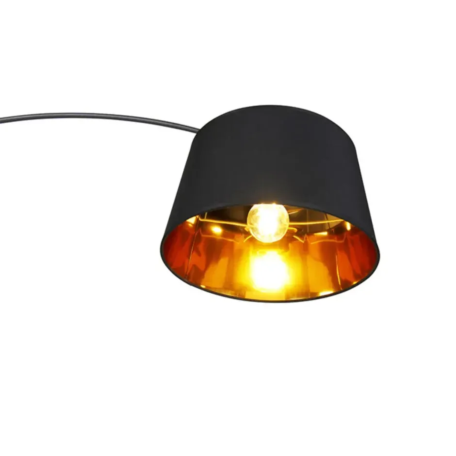 Qazqa booglamp arc-basic zwart e27