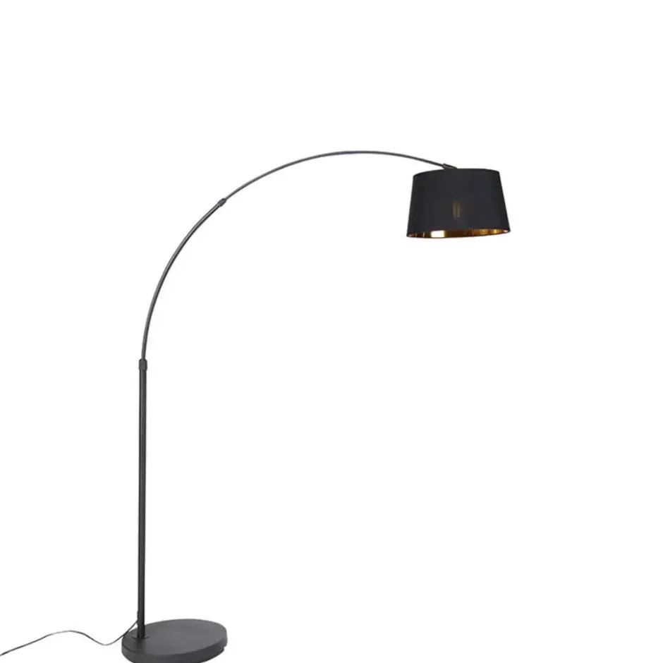Qazqa booglamp arc-basic zwart e27