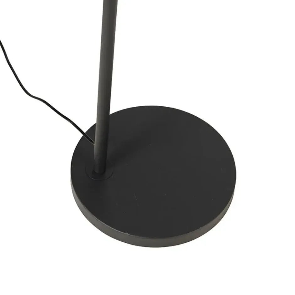Qazqa booglamp arc-basic zwart e27
