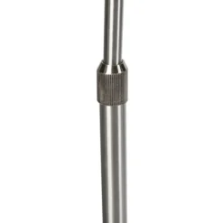 Qazqa booglamp arc zilverkleurig e27