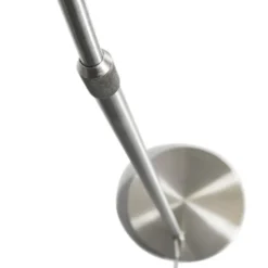 Qazqa booglamp arc zilverkleurig e27