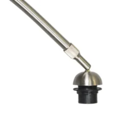 Qazqa booglamp arc zilverkleurig e27