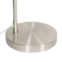 Qazqa booglamp arc zilverkleurig e27