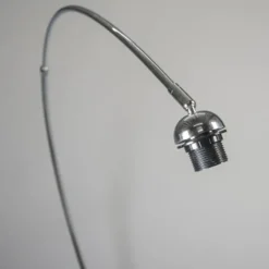 Qazqa booglamp arc zilverkleurig e27