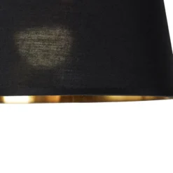 Qazqa booglamp arc zwart e27