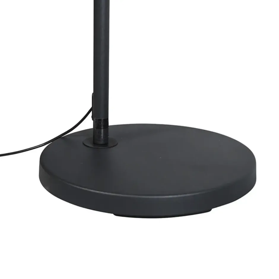 Qazqa booglamp arc zwart e27