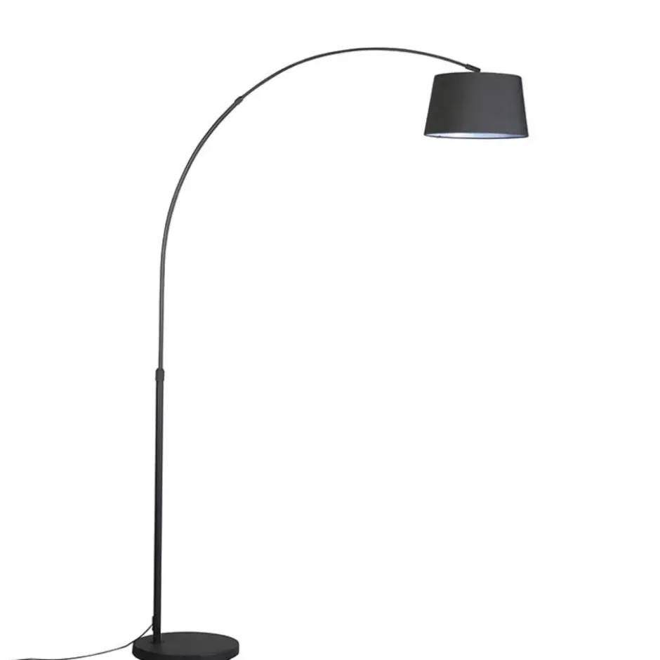 Qazqa booglamp arc zwart e27