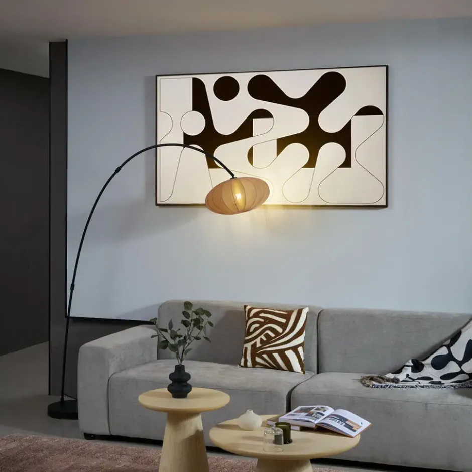 Qazqa booglamp bida zwart e27