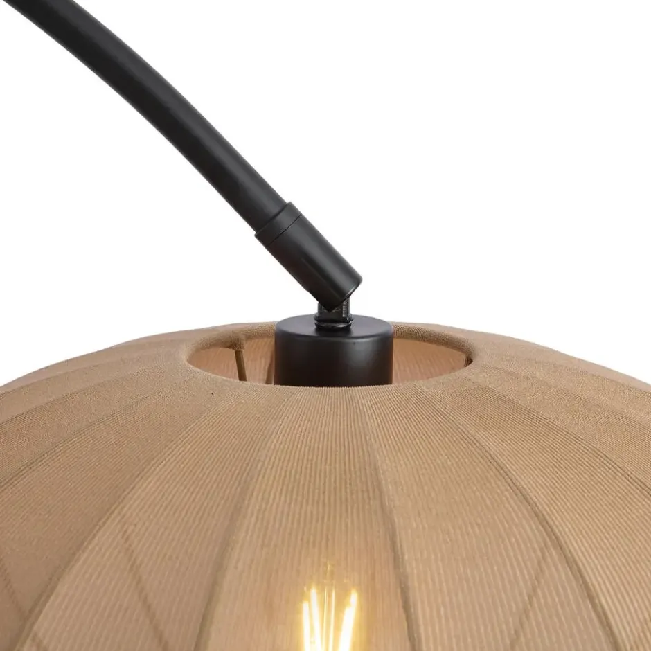 Qazqa booglamp bida zwart e27