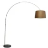 Qazqa booglamp booglamp xxl zilverkleurig e27