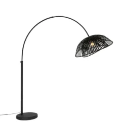 Qazqa booglamp pua zwart e27