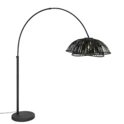 Qazqa booglamp pua zwart e27