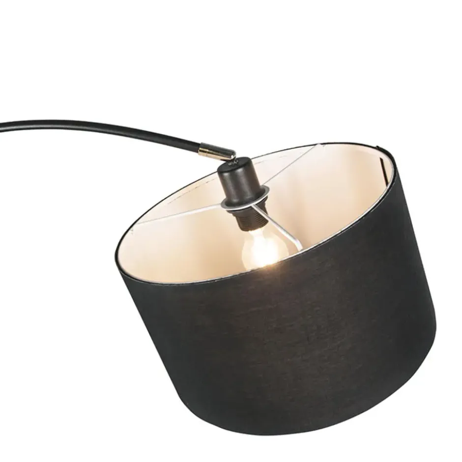 Qazqa booglamp vinossa zwart e27