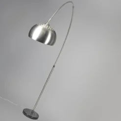 Qazqa booglamp xxl zilverkleurig e27
