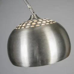 Qazqa booglamp xxl zilverkleurig e27