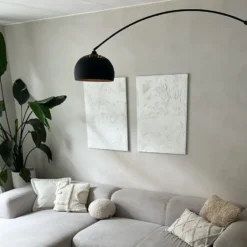 Qazqa booglamp xxl zwart e27