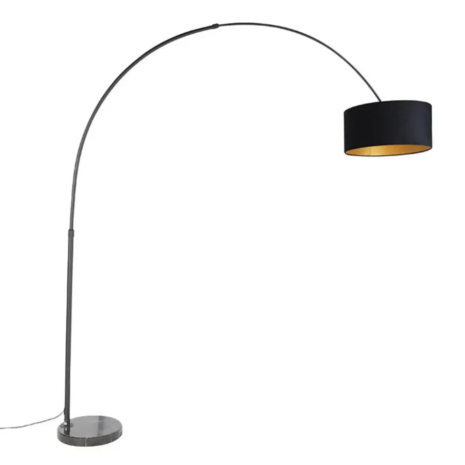 Qazqa booglamp xxl zwart e27