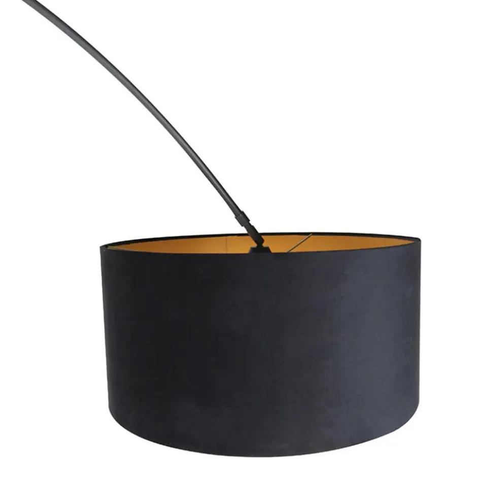 Qazqa booglamp xxl zwart e27