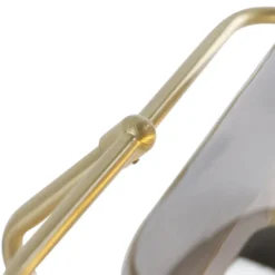 Qazqa bureaulamp banker goudkleurig e27