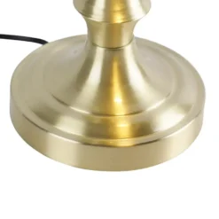 Qazqa bureaulamp banker goudkleurig e27