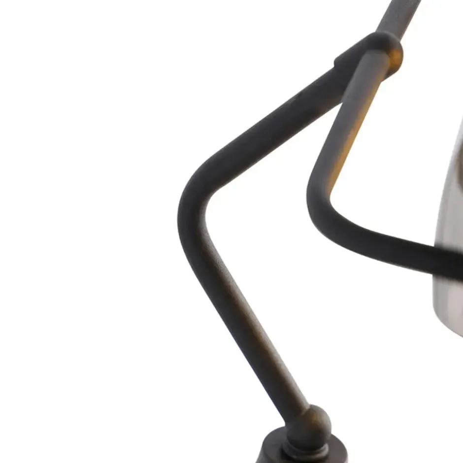 Qazqa bureaulamp banker zwart e27