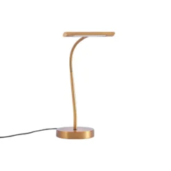 Qazqa bureaulamp tableau bronskleurig