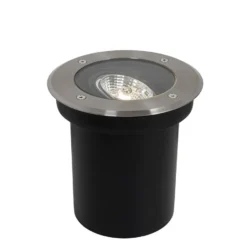 Qazqa grondspot delux zilverkleurig gu10