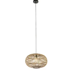 Qazqa hanglamp amira beige e27