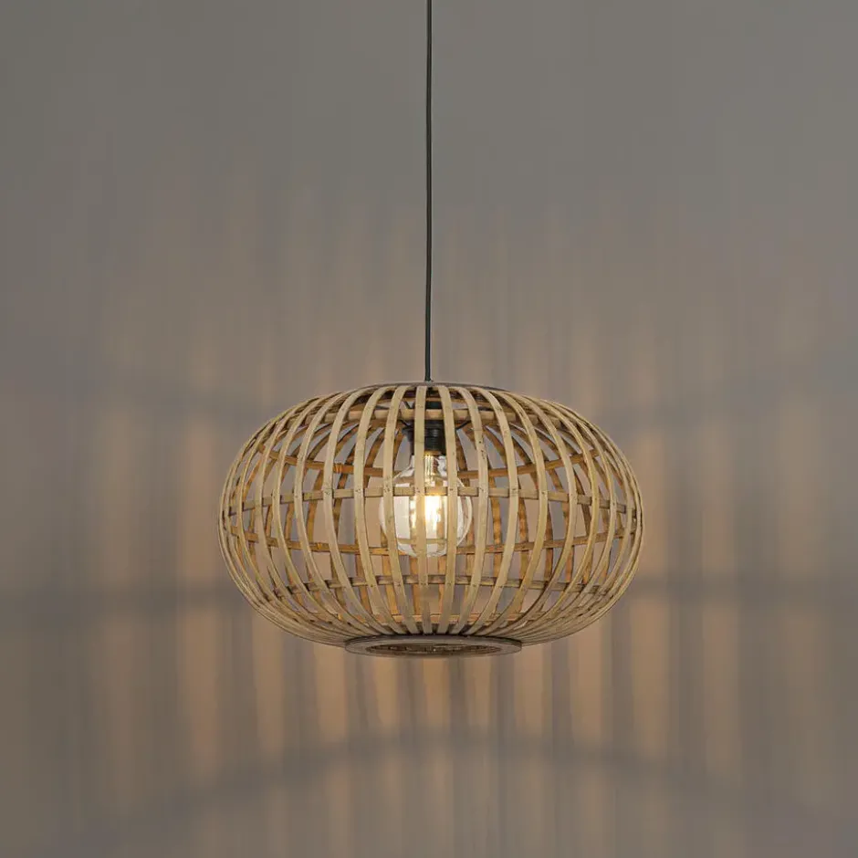 Qazqa hanglamp amira beige e27
